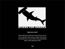 Tablet Screenshot of diversforsharks.com.br